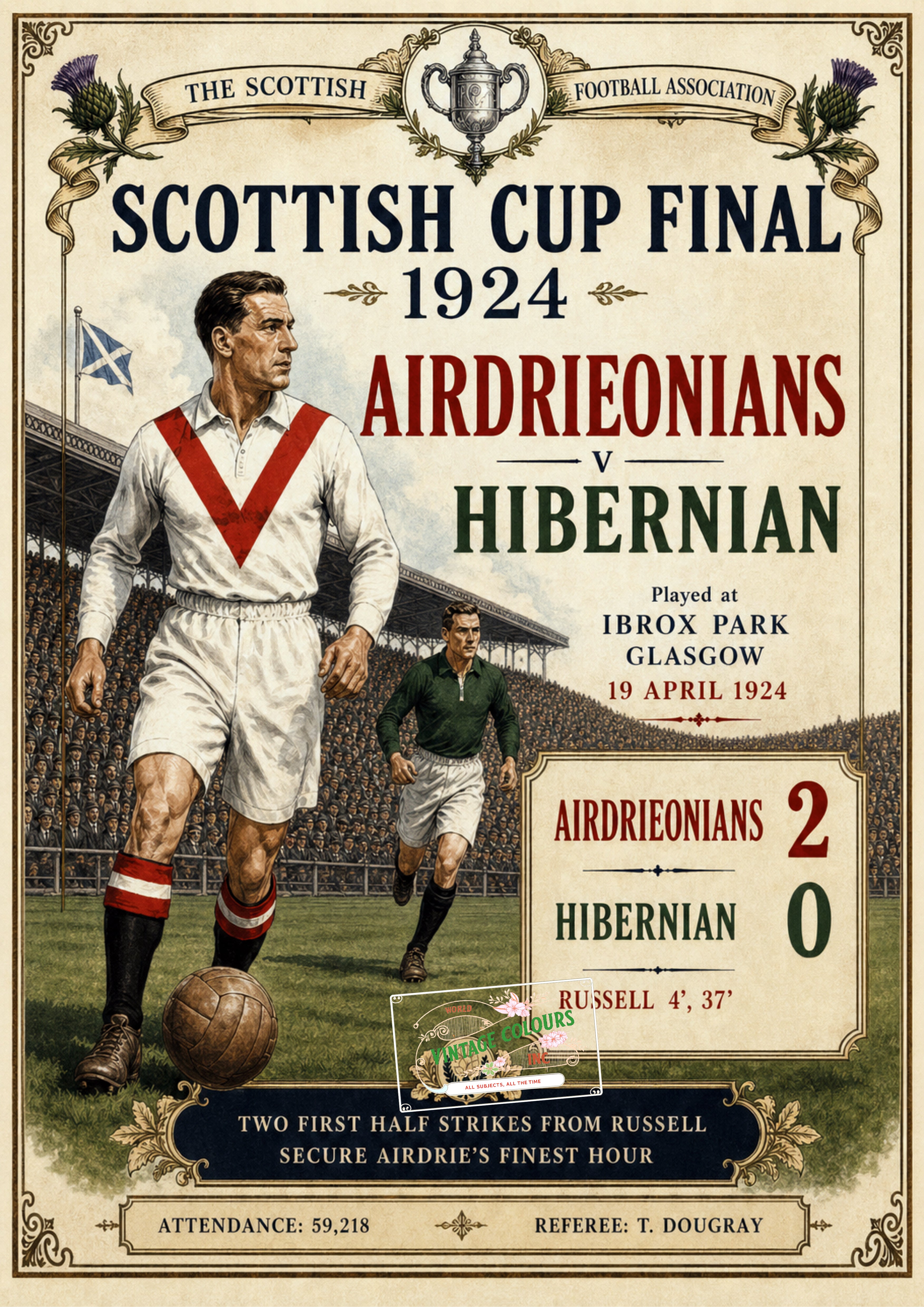 Airdrieonians v Hibernian - 1924 Scottish Cup Final (Copy)