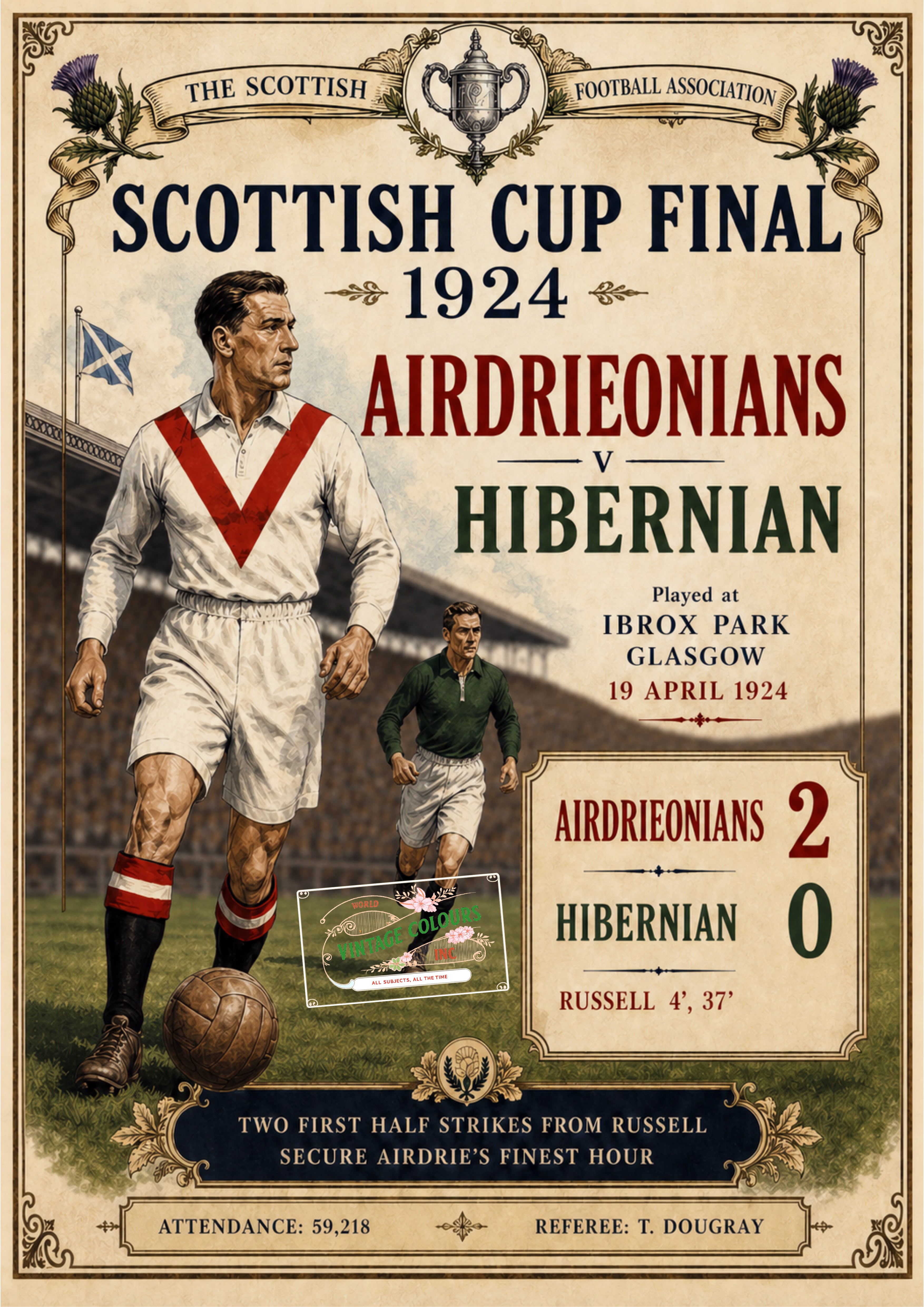 Airdrieonians v Hibernian - 1924 Scottish Cup Final (Copy)