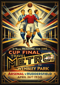 The 1930 FA Cup Final, Arsenal v Huddersfield Town - Art Deco