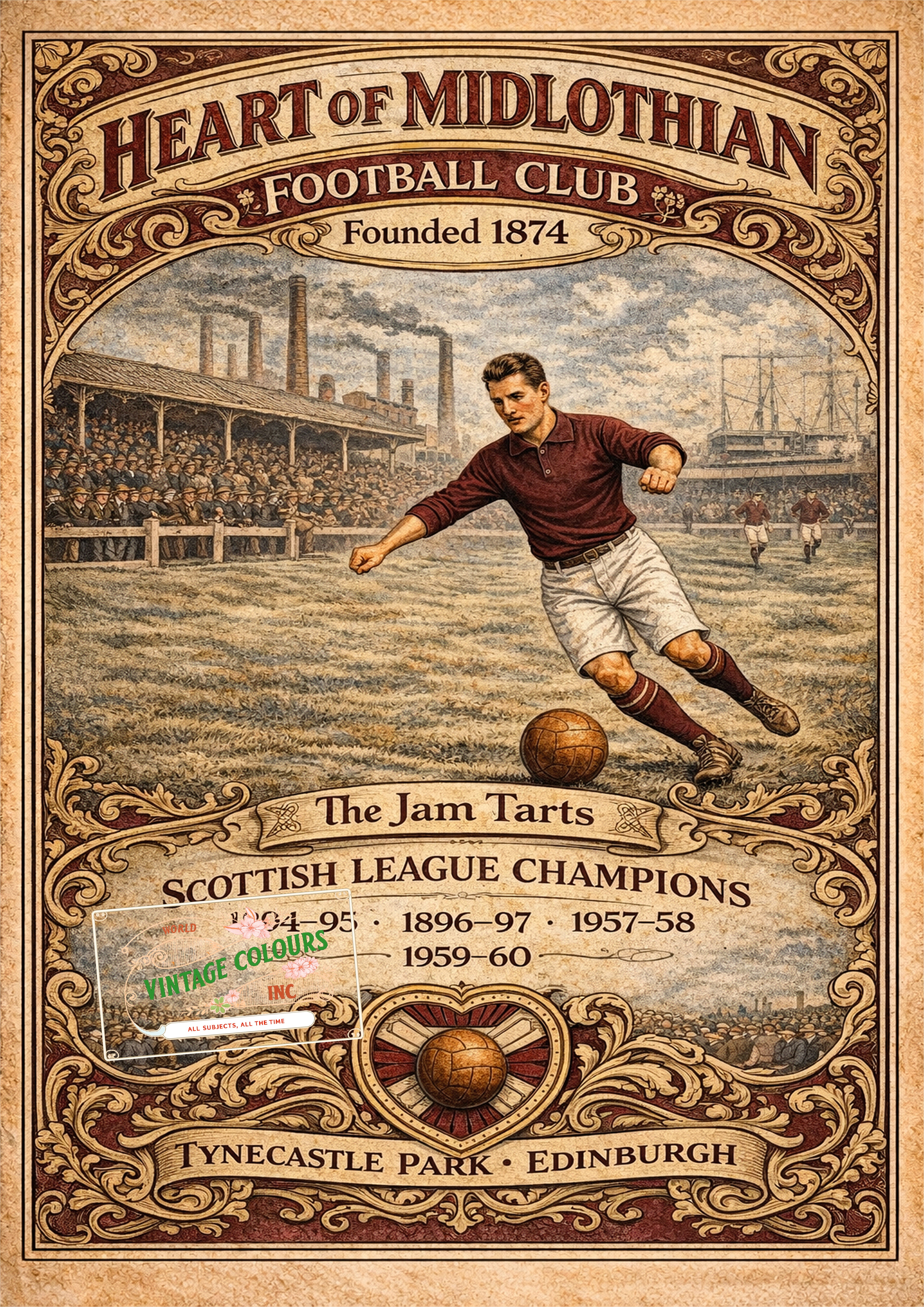 Historic Football Prints - Heart Of Midlothian