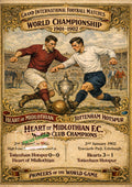 Historic Football Prints - World Championship 1901–02 - Heart of Midlothian v Tottenham Hotspur