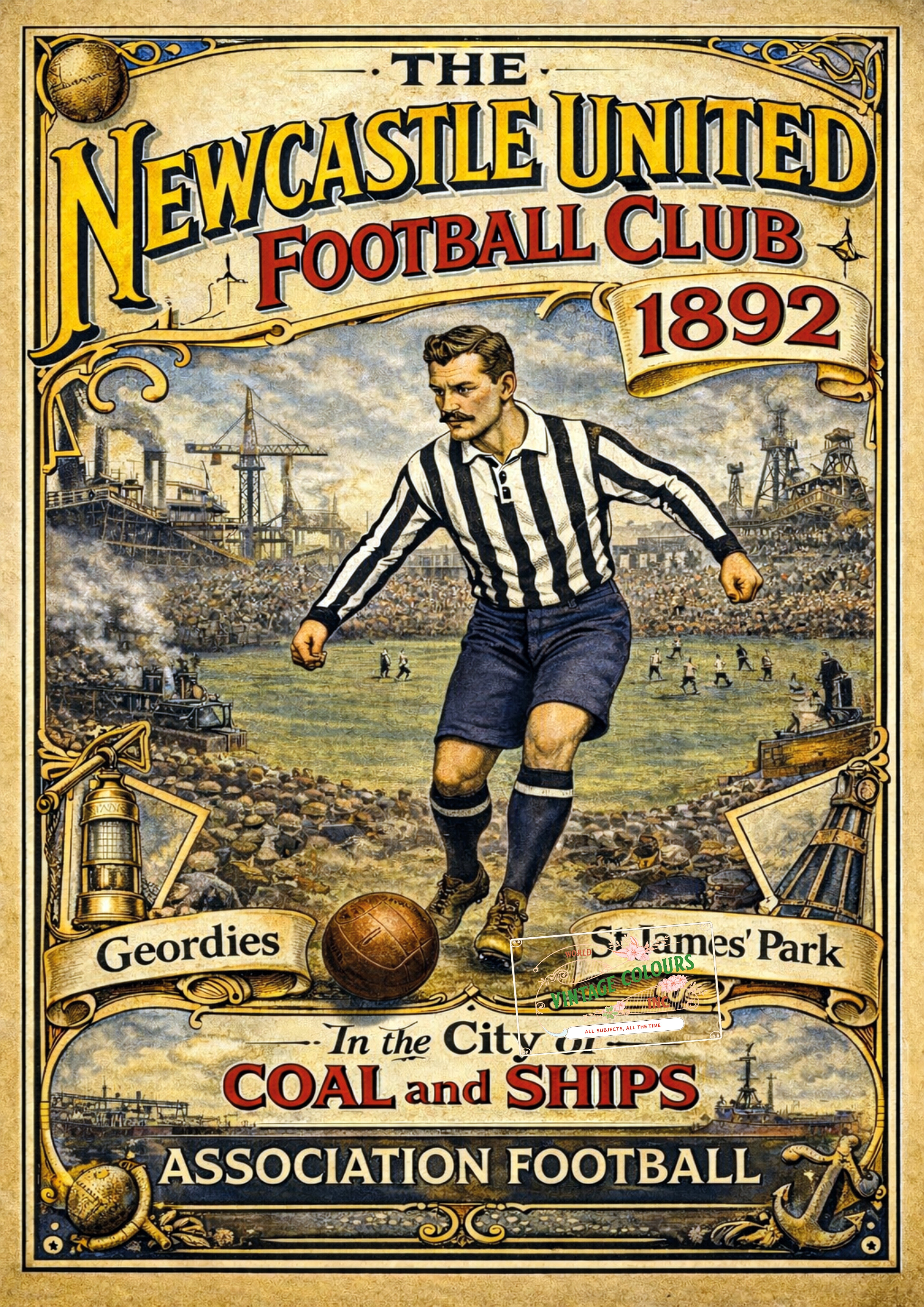 Historic Football Prints - Newcastle United