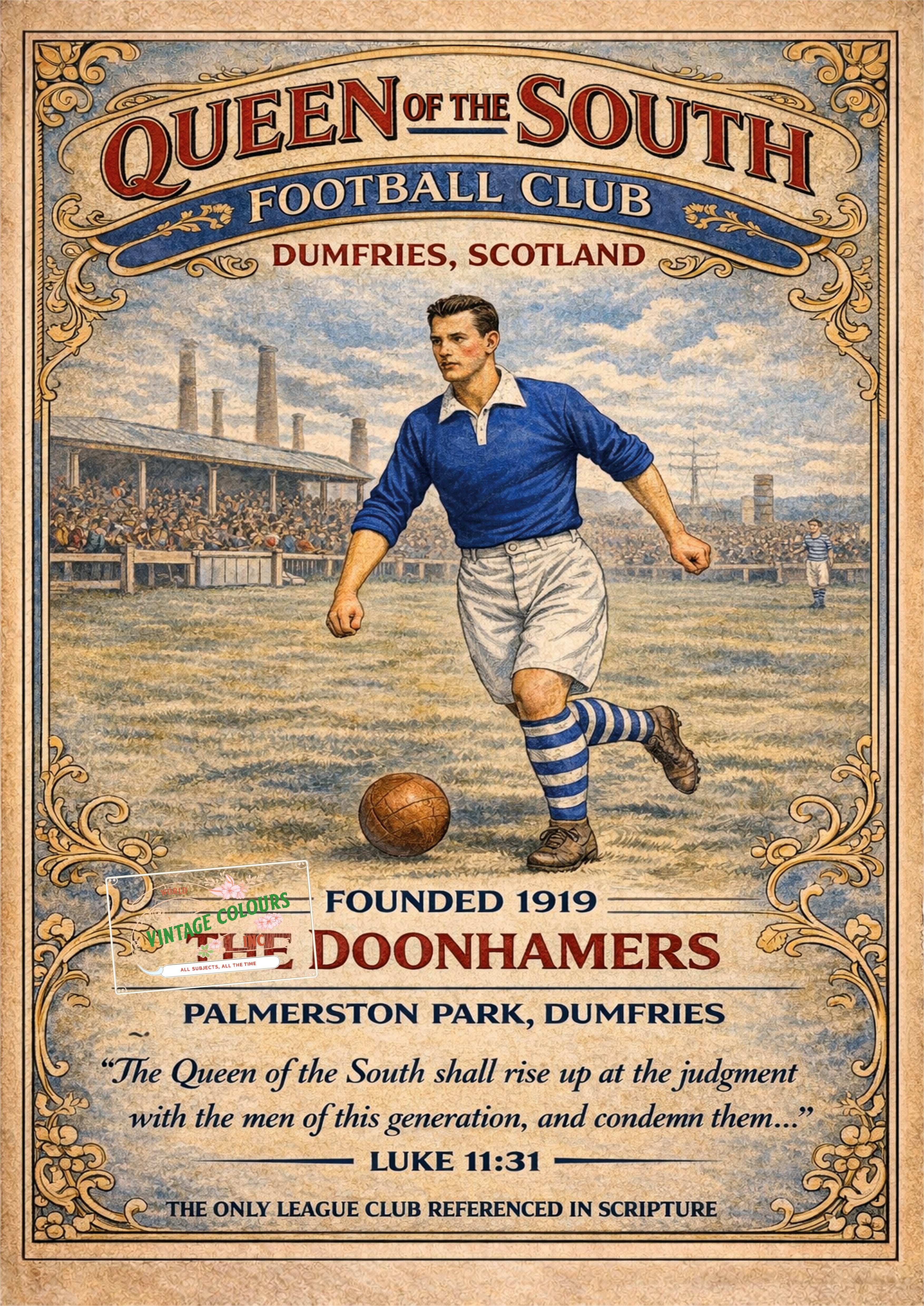 Historic Football Prints - Queen Of The South
