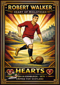 Historic Football Prints - Robert Walker - Heart Of Midlothian - Art Deco
