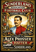 Sunderland AFC - Fixture List 1887/88 - Art Deco