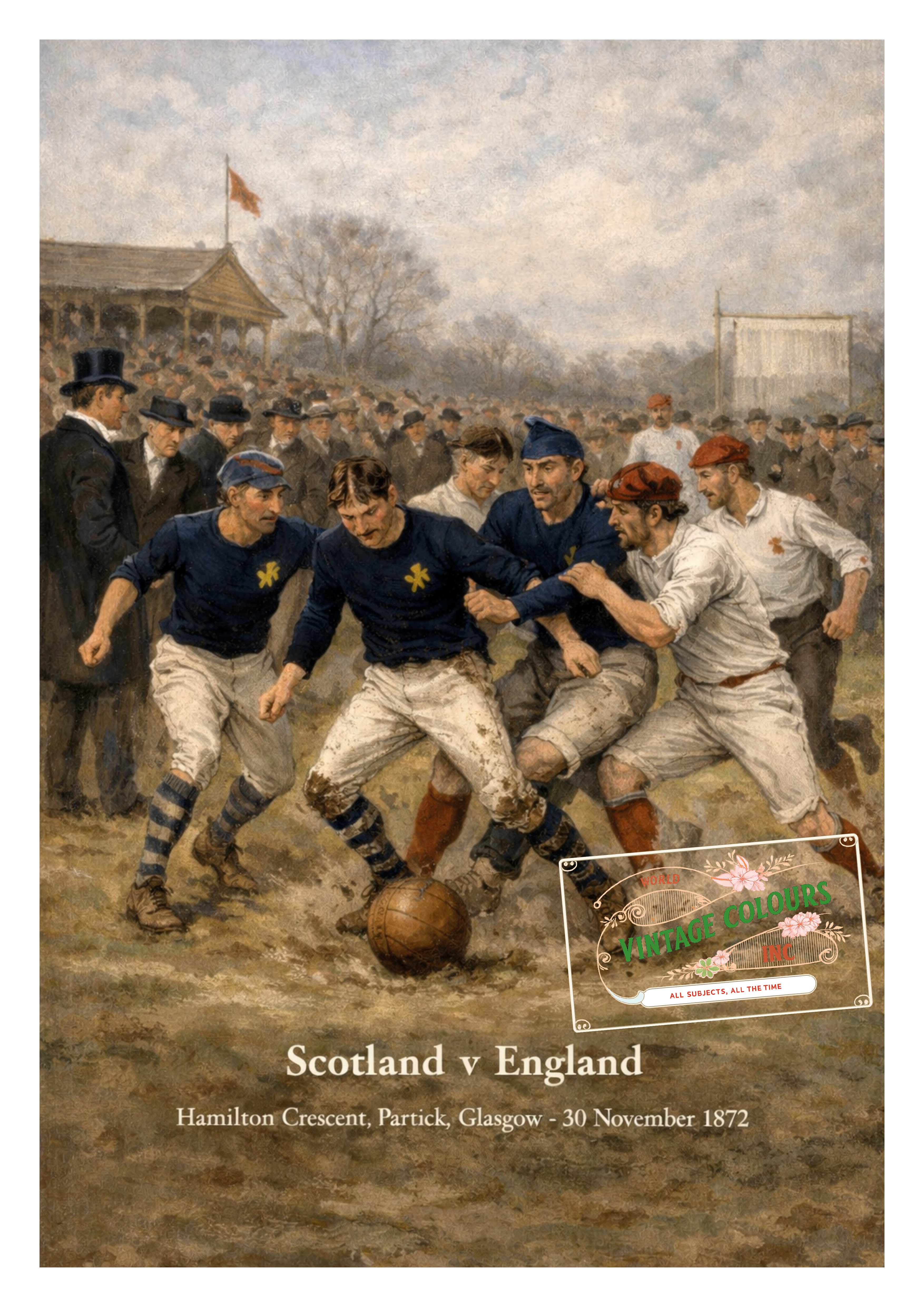Scotland v England 1872, Action Scene