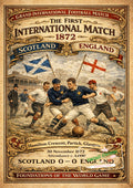 Historic Print Series - Scotland v England 1872