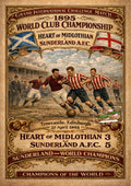 Historic Football Prints - Sunderland v Hearts, 1895 World Club Championship