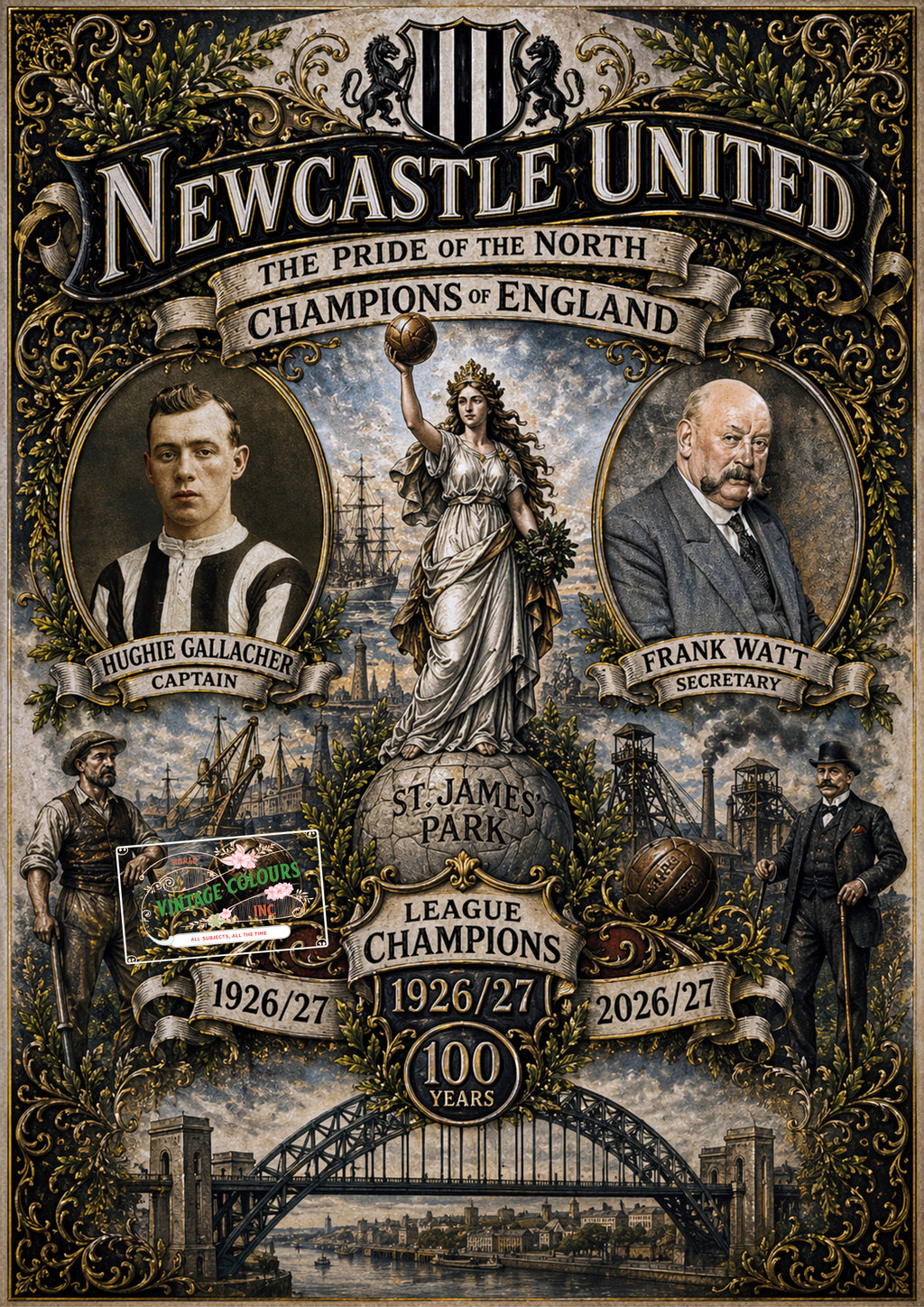 Newcastle United - 1926/27 Centenary Print