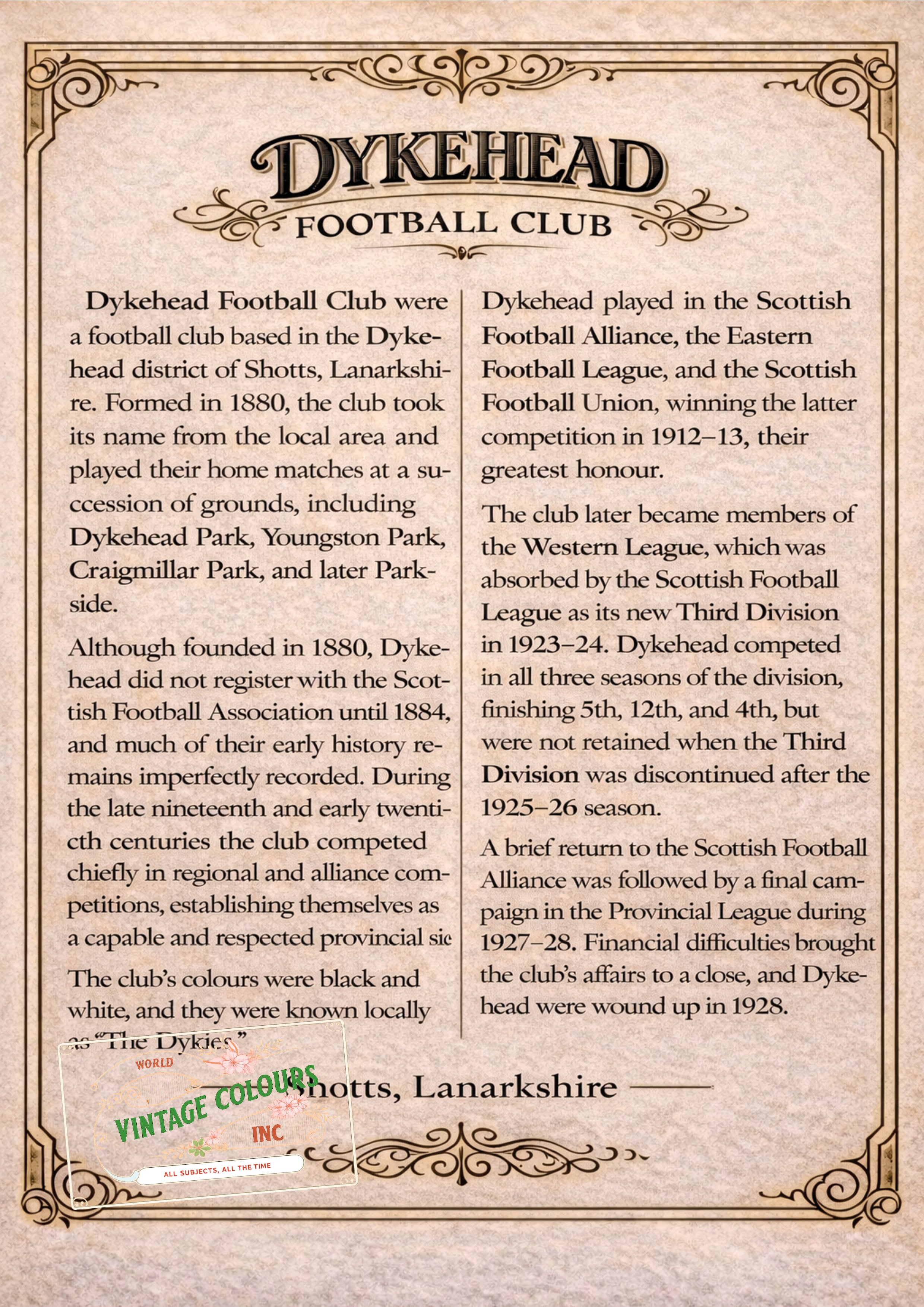 British Teams Series - Dykehead