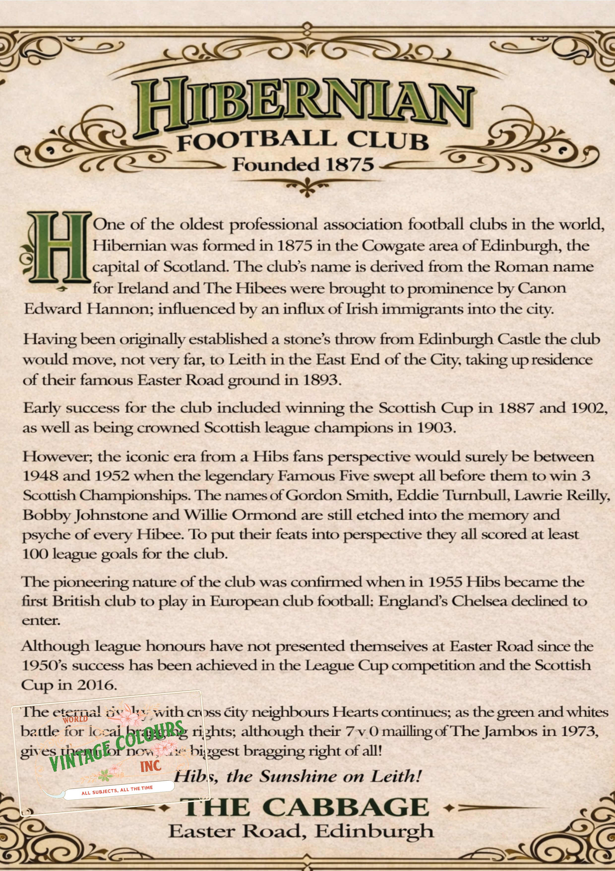British Teams Series - Hibernian