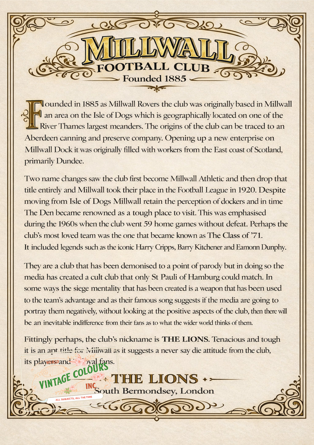 British Teams Series - Millwall