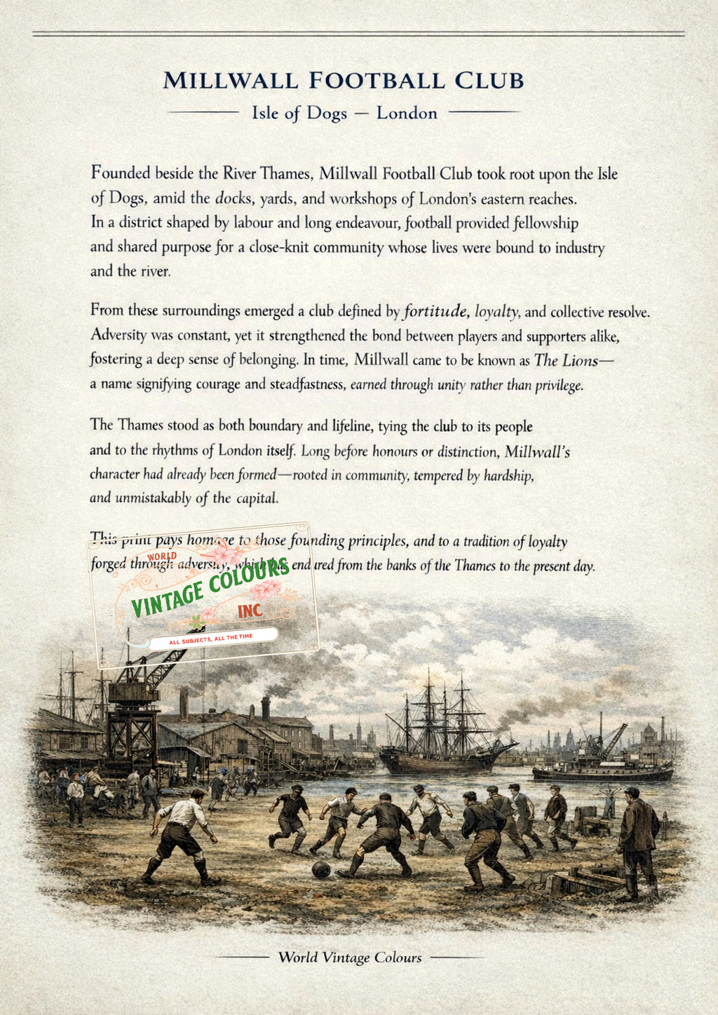 Historic Football Prints - Millwall